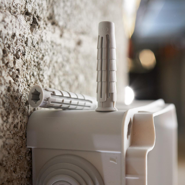 Cheville nylon Pro6 Spit sans vis pour matériaux pleins et creux - 5 x 25 mm - Boîte de 100