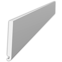 Bandeau de rive PVC blanc arrondi pour avancée de toit - 200,00 MM x 6,00 M