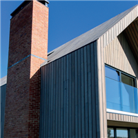 Bardage bois extérieur Pin du Nord traité Classe 3 - New Age EcoThermo - Profil Linéa - Gris irisé - 125 MM x 20,00 MM - 4,20 M