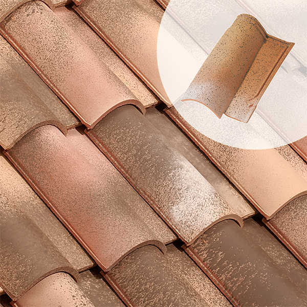 Tuile Médiane Plus terre cuite à double emboîtement - EDILIANS 101+ - Emporda