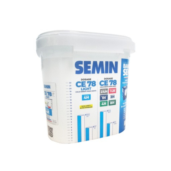 Seau de gâchage Semin CE78 jusqu'à 25 kg (sac complet)