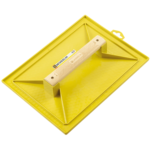 Taloche ABS jaune Mondelin poignée bois 26x35cm | Quincaillerie Pro