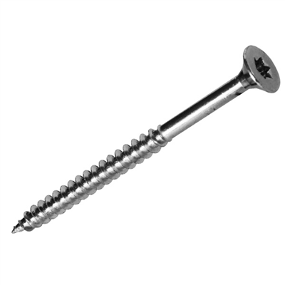 Vis bois et agglo en acier zingué tête fraisée empreinte Torx - 5,0 MM x 70,0 MM/42,0 MM - Boîte de 200