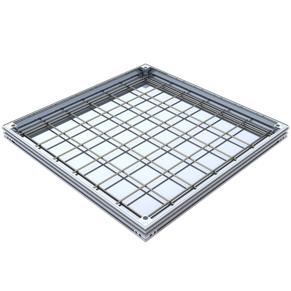 TRAPPE ACO UNIFACE ALUMINIUM 600X600MM H50MM L15 / 100KN