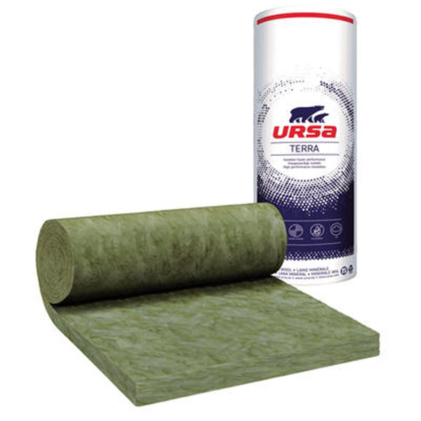 Rouleau laine de verre pour plafonds et combles perdus - MNU 40 Ursa - R=5,00 m².K/W - 4,00 M x 1,20 M - ép.200 MM