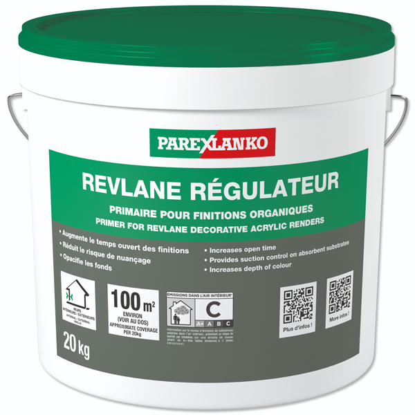 Primaire d'accrochage REVLANE+RÉGULATEUR Parex - G00 Blanc naturel - Seau de 20 kg