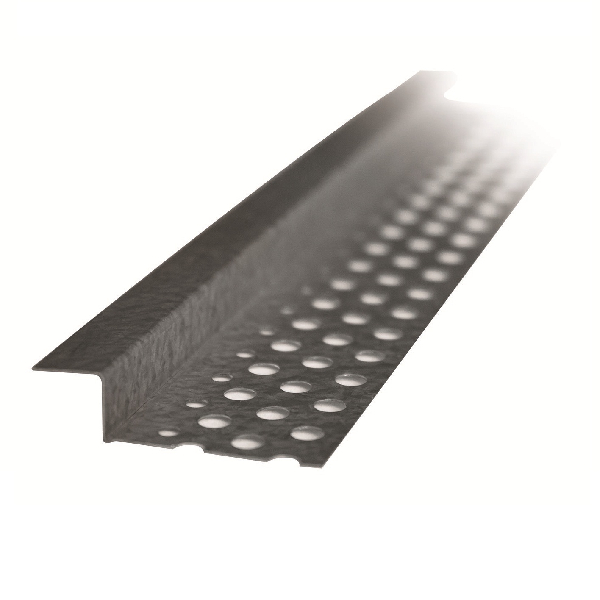 Profilé d'ombrage pour joint creux entre plafond et mur - Pour plaque de plâtre de 9,5 à 25 mm - Placstop Z - Retour en L de 10 x 10 mm - L. 3,00 M