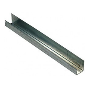 Lisse d'ossature métallique Isover Clip Optima pour cloison et plafond - longueur 2,35 M