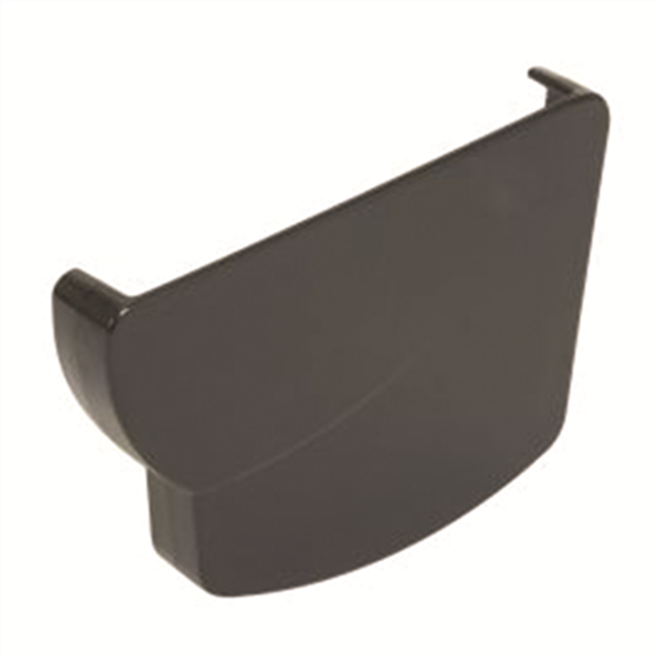 Fond de naissance droite Nicoll pour gouttière - Longueur 137 mm - Épaisseur 22 mm - Techtan - Gris anthracite