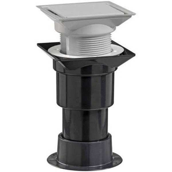 AVALOIR DE BALCON D100 GRIS CLAIR SANS ETANCH