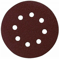 Disque velcro 8 trous diamètre 125 mm Grain 120 Lot de 10