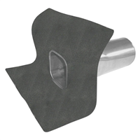 Avaloir horizontal inox avec membrane d'étanchéité pour évacuation des eaux pluviales sur toiture plate - Derbidrain H - 75,0 MM x 600,0 MM