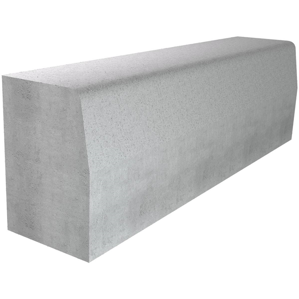 BORDURE T4 CE 6.0 NF U - BETON GRIS