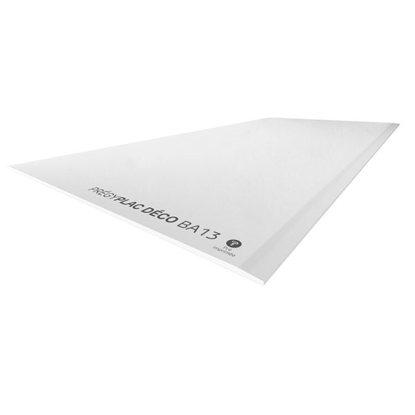 Plaque de plâtre avec parement pré-peint - Prégyplac Déco BA13 - 2,50 M x 1,20 M - ép. 13,0 MM
