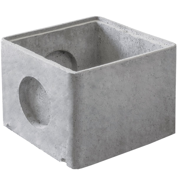 Rehausse à emboîtement RH40h34 pour regard d'eaux pluviales RM40 en béton - dimensions int. 40 x 40 x 34 CM