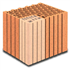 Brique tableau Monomur rectifiée isolante Porotherm R30 - RC 70 - 250,0 MM x 300 MM x 249,0 MM