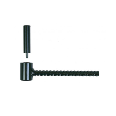 Gond à vis de volet battant pour parpaing Ø 14 mm - Longueur 80 mm - Acier noir - Sachet de 2