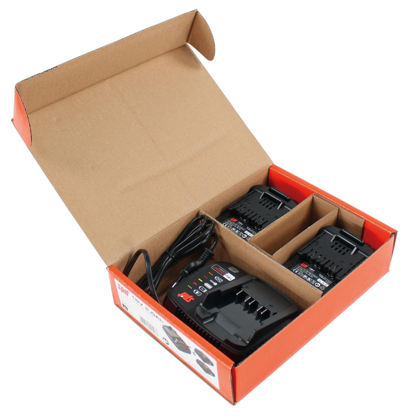 Pack énergie Spit avec 2 batteries 18V - 2 Ah et chargeur compact compatible L18 - S18 et P18