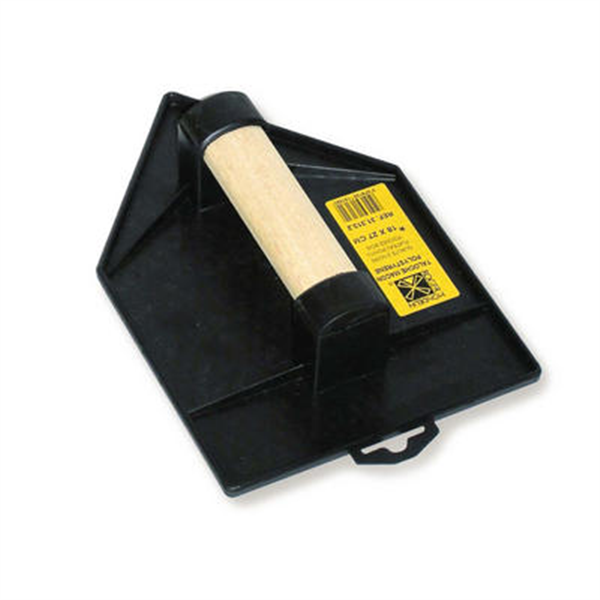 Taloche plastique pointue Mondelin avec poignée bois 18 x 27 cm