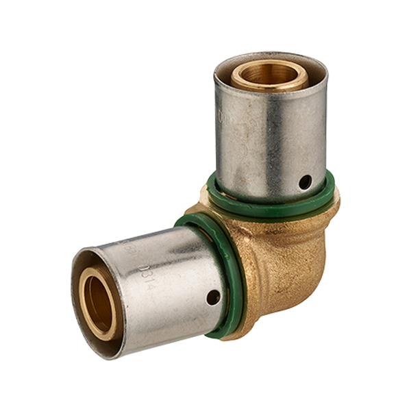 Raccord PER coude égal à sertir diamètre 20