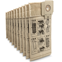 Sac filtrant en papier Karcher pour aspiro-brosseur CV - double couche - classe de poussières M - lot de 10