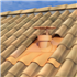 Ventilation primaire Ventélia Sanit'Air pour réseaux d’assainissement - Toit tuile - Pente 25 à 35° - Coloris Rouge brique