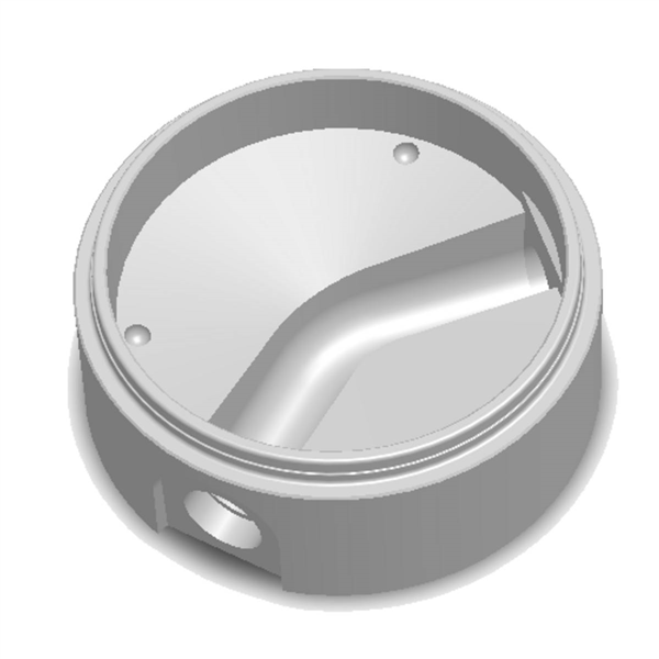 Fond de regard EU PRO Ø1000 - Entrée 45° pour 160 PVC / 150 FTE - NF