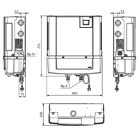 Gestionnaire de récupération d'eau de pluie Wilo-RAIN3-25 EM (2551472)