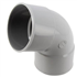 Coude cylindrique Nicoll pour tube de descente - Femelle/Femelle - Diamètre 80 mm - Angle 67°30 - Techtan - Gris