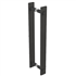 Poignée double bâton Mantion RD-5B pour porte coulissante Roc Design - acier noir - 356 x 32 mm