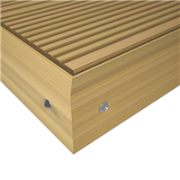 Plinthe de finition pour terrasse composite - Beige noix - 7,8 CM x 10 MM - L.4 M