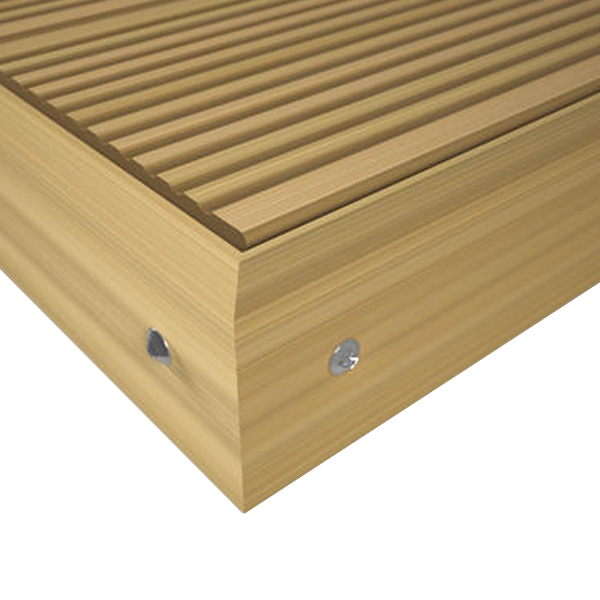 Plinthe de finition pour terrasse composite - Beige noix - 7,8 CM x 10 MM - L.4 M