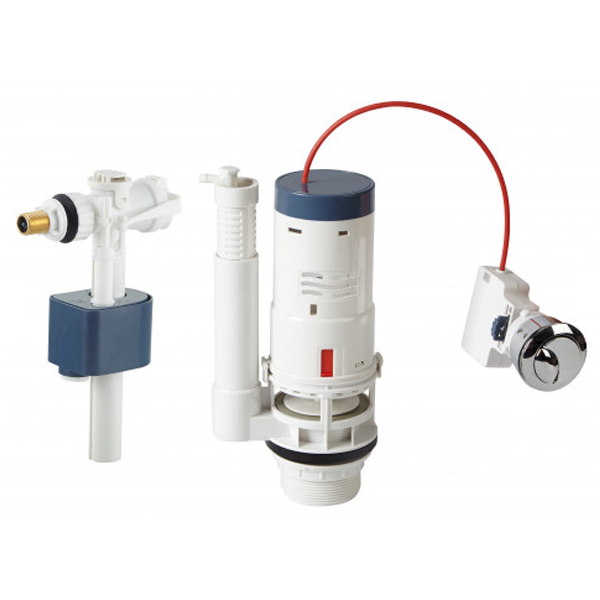 Ensemble de chasse à câble double volume 3/6l - Noyon et Thiebault - avec robinet flotteur latéral M3/8