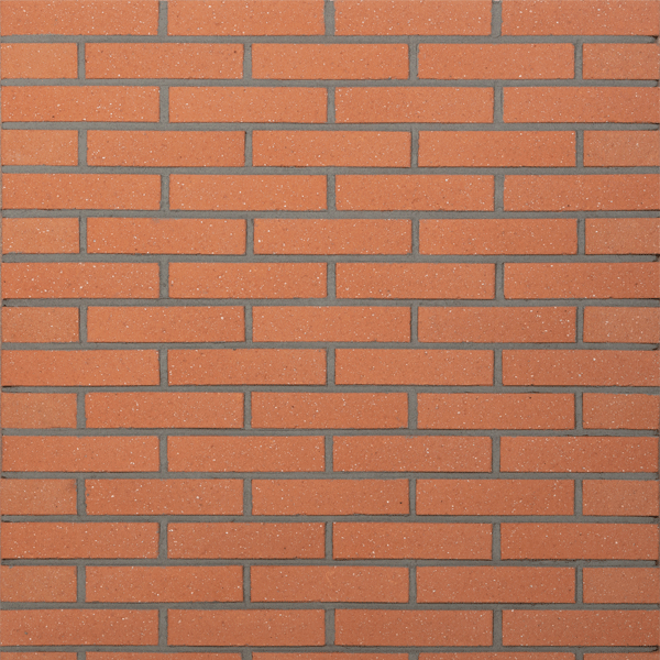 Plaquette de parement mural en terre cuite aspect sablé - Terreal - 220x50x14 mm - Rouge