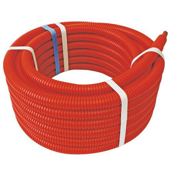 Tube PER-B - Pré-gainé Ø13/16 mm - Couronne 100m - Rouge - NF