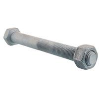 Boulon de charpente acier galva 8.8 diamètre 16 mm longueur 180 mm