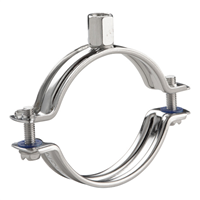 Collier support non isolé acier inox - Erico - Tige M8/M10 - Tuyaux Ø 54-62 mm - Boîte de 50