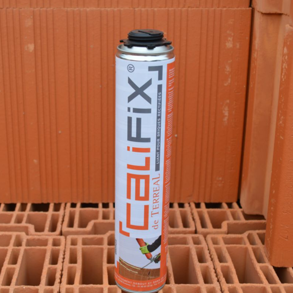 Liant prêt à l'emploi Terreal Califix pistolable pour brique rectifiée Calibric - cartouche de 810 mL