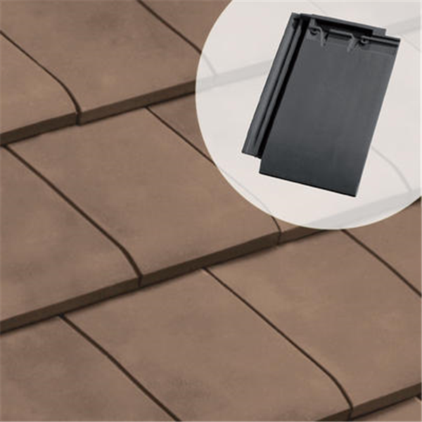 Tuile en terre cuite HP 17 Huguenot - emboîtement petit moule à pureau plat - Vieilli masse