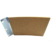 Patin acier avec liège pour ponceuse à bande 9403
