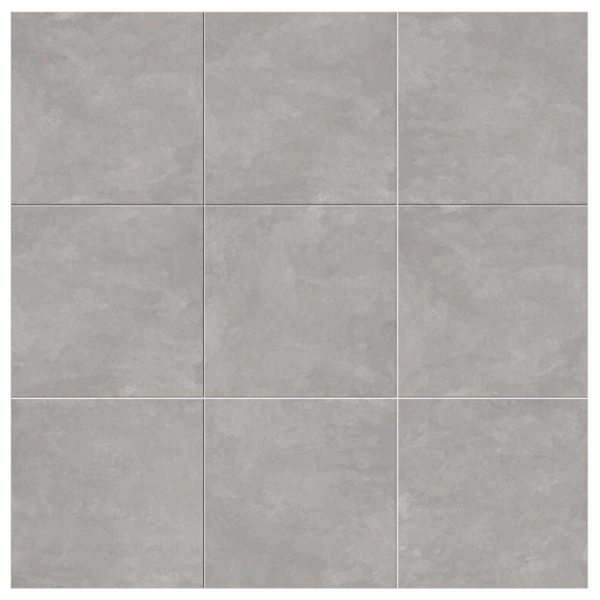 Carrelage sol intérieur effet ciment en grès cérame rectifié - Cosmopolita - 60 x 60 cm - ép. 9 mm - Silver