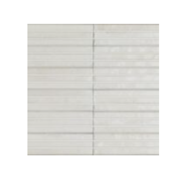 Faïence brillante effet zellige - Look Glossy Yubi 3D - 24,0 CM x 6,0 CM - ép. 13,50 MM - Bianco