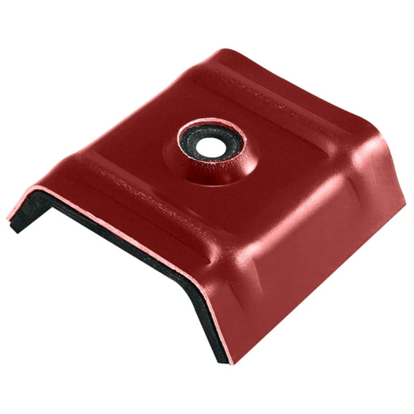 Cavalier bac acier Vulco aluminium pré-laqué Rouge tuile 8012 - 3 x 333 x 45 - boîte de 100