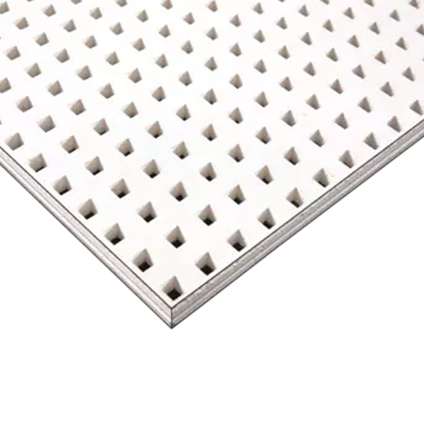 Plaque pour plafond décorative acoustique et dépolluante - Rigitone Edge Active'Air 12/25 Q - 2,00 M x 1,20 M - ép. 12,5 MM