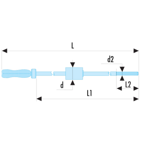 Masse à inertie 200 g pour extracteur à pince petite capacité de U.49P1 à U.49P4