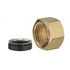 Écrou femelle avec joint mixte - Pour tube en cuivre - F 15 x 21 - Diamètre 14 mm - Laiton