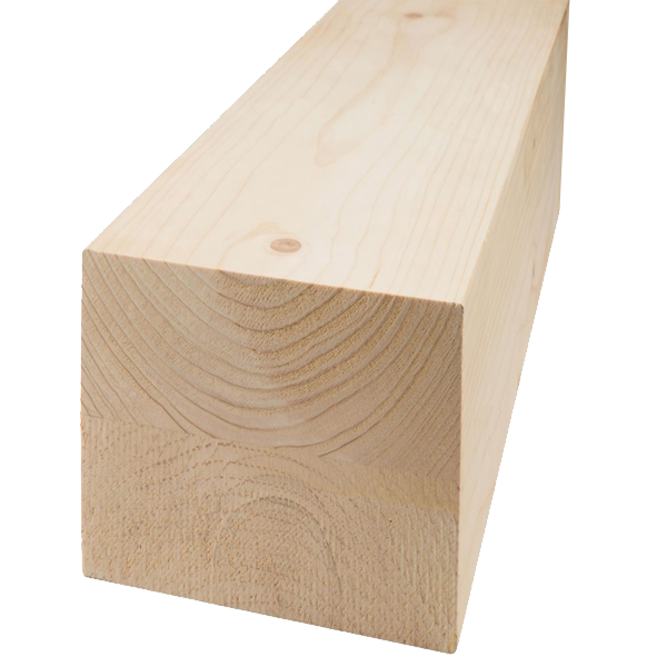 Contrecollé en sapin - bois traité classe 2 incolore - classe structurelle C24 - 140 x 140 mm - longueur 6,00 M