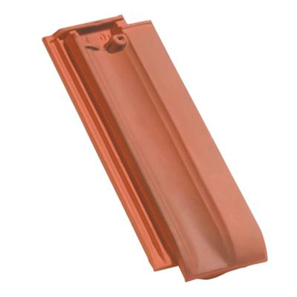 Demi-tuile en terre cuite - PV10 Huguenot - Flammé rustique