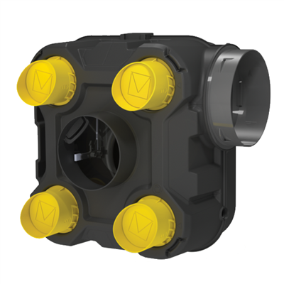 Ensemble VMC simple flux autoréglable styl'air BC Autogyre avec détection d'humidité