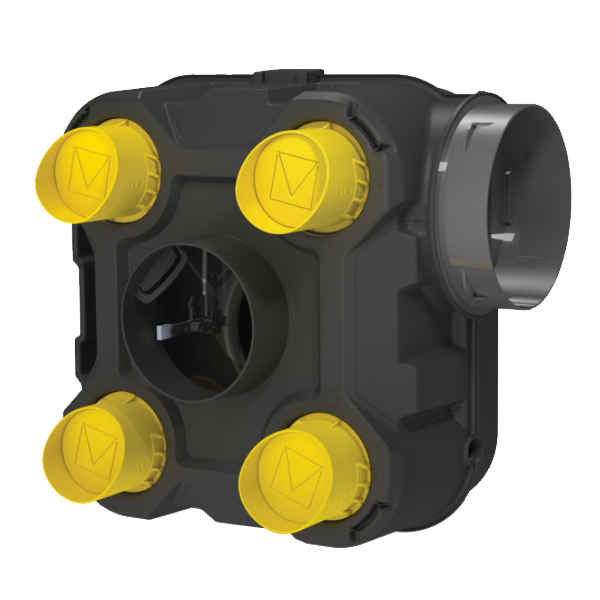 Ensemble VMC simple flux autoréglable styl'air BC Autogyre avec détection d'humidité